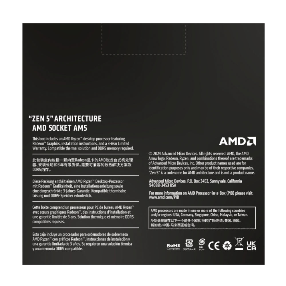AMD RYZEN 9 9950X 16-Core 4.3GHz AM5 CPU