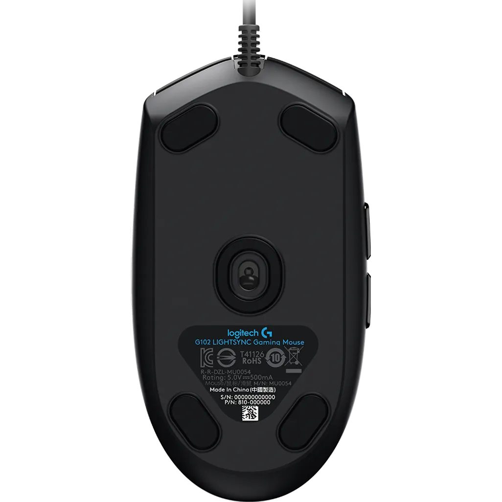 LOGITECH G102 LIGHTSYNC USB GAMING MOUSE BLACK