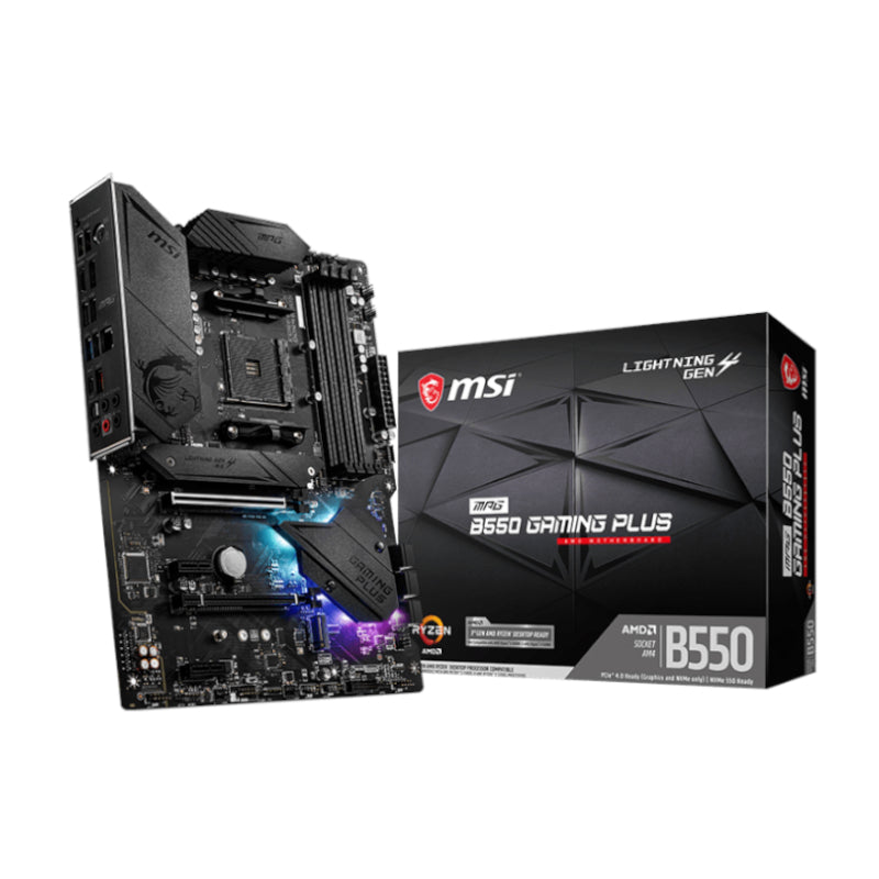 MSI MPG B550 Gaming Plus AM4 ATX Motherboard (Ryzen 5000 Ready)