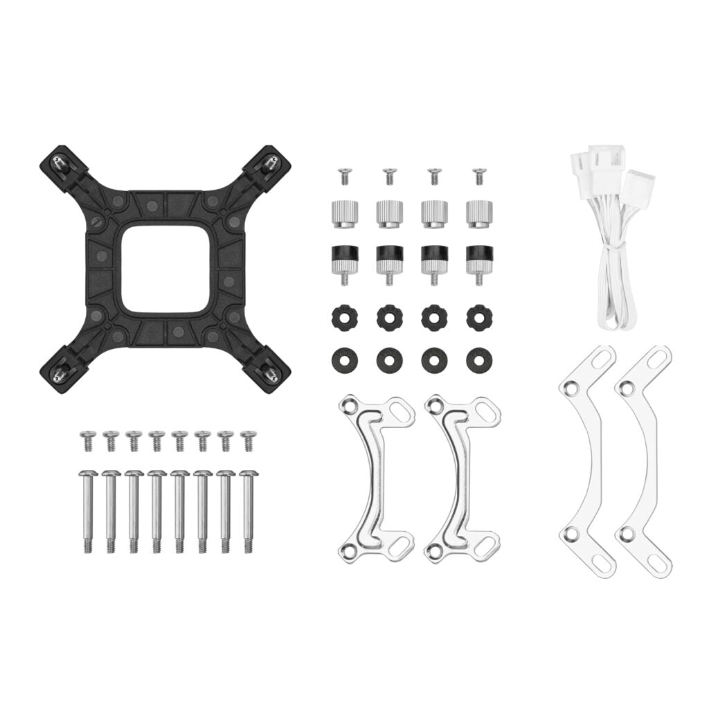 DeepCool LE240 V2 240mm ARGB AIO Liquid CPU Cooler - White