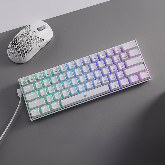 "REDRAGON DRAGONBORN Wired Mechanical Keyboard RGB 67Key Design - White"