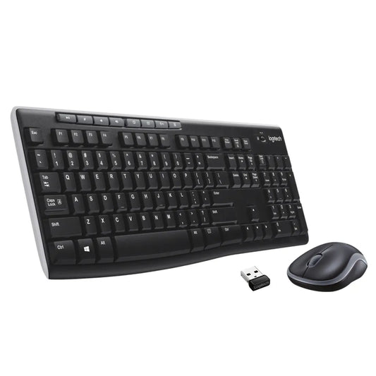 LOGITECH MK270 WIRELESS KEYBOARD AND MOUSE COMBO - BLACK
