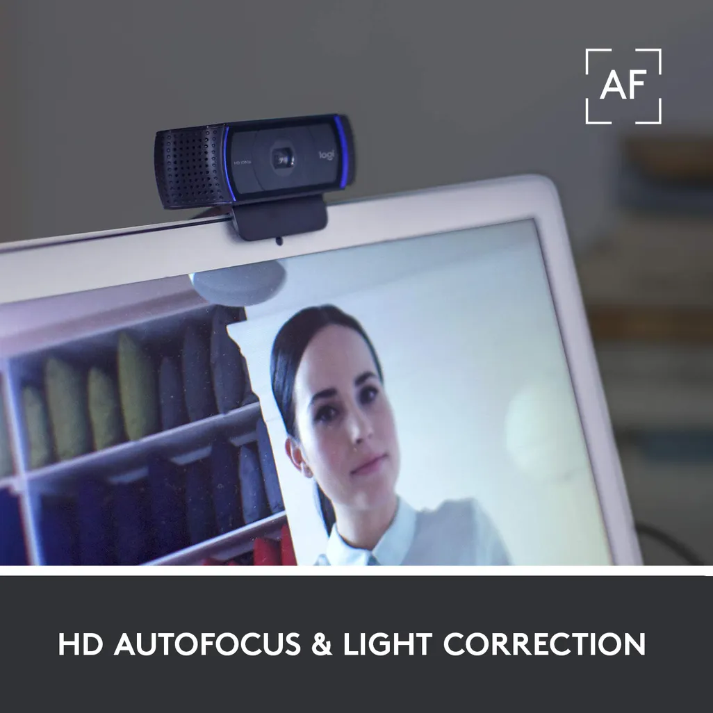 Logitech C920 HD Pro 1080p Webcam with Stereo Audio