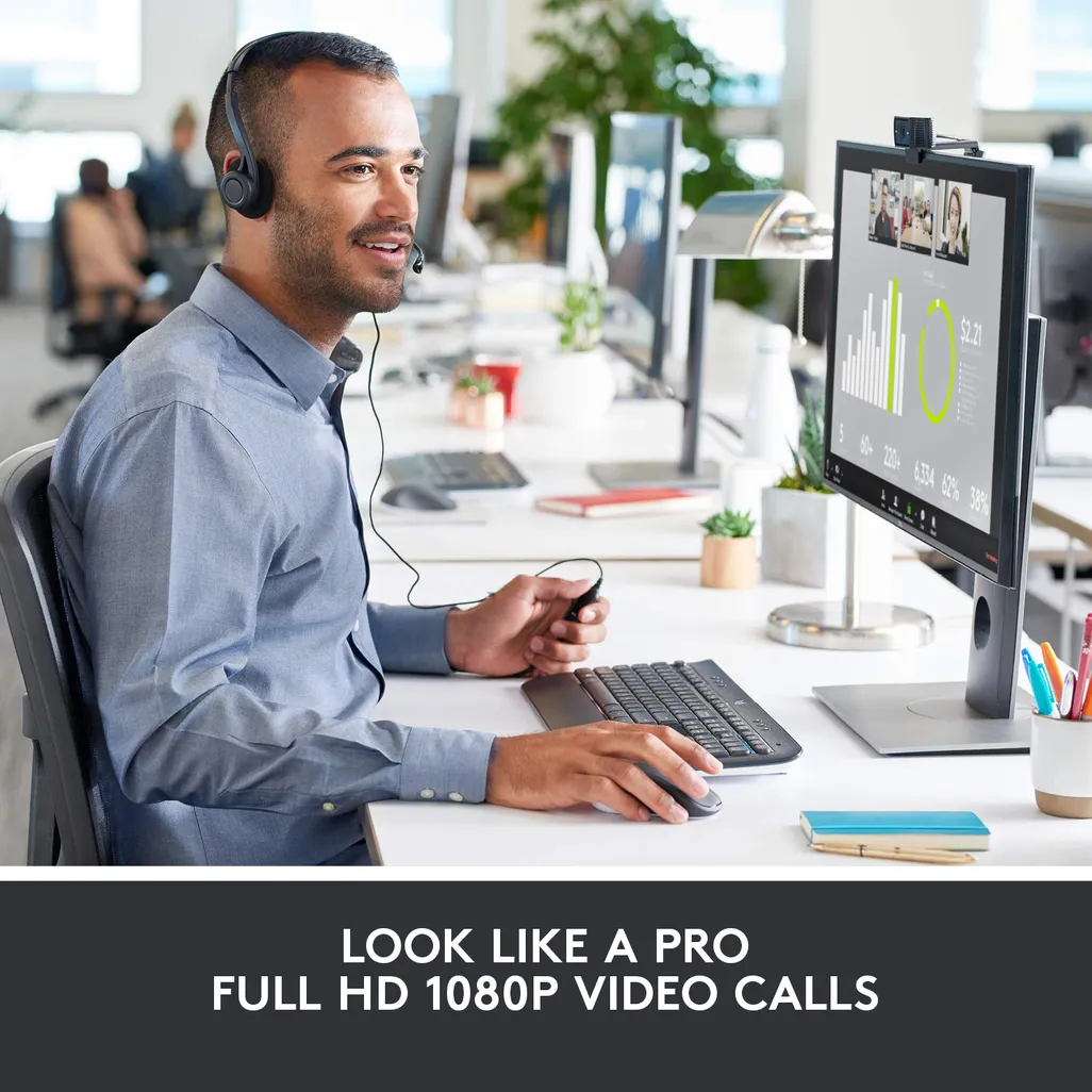 Logitech C920 HD Pro 1080p Webcam with Stereo Audio