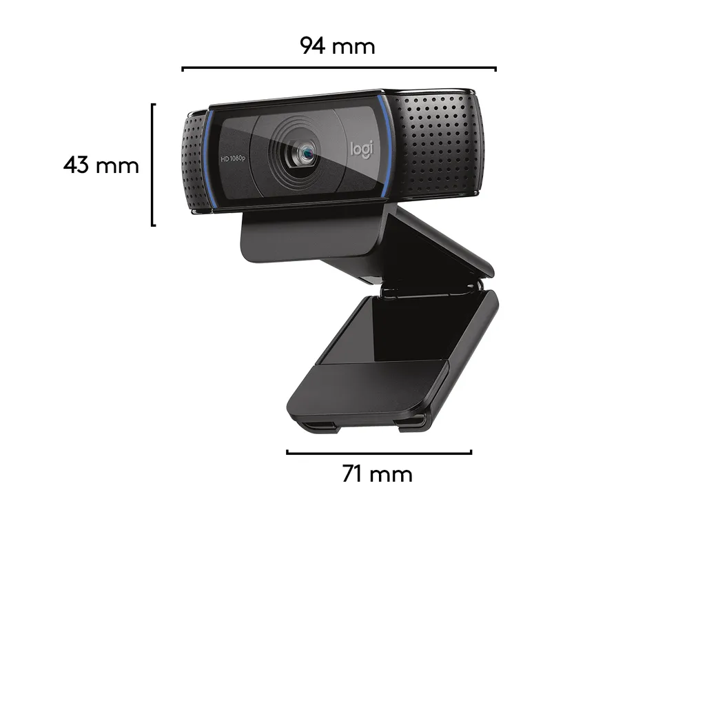 Logitech C920 HD Pro 1080p Webcam with Stereo Audio