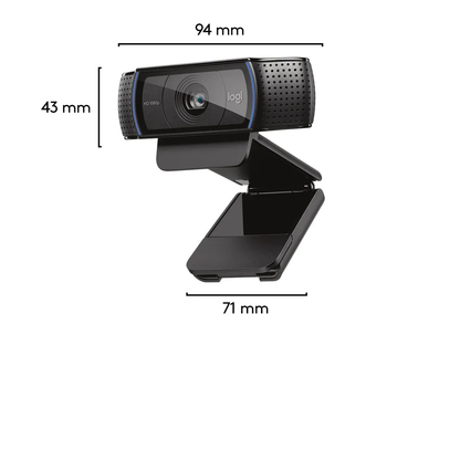 Logitech C920 HD Pro 1080p Webcam with Stereo Audio