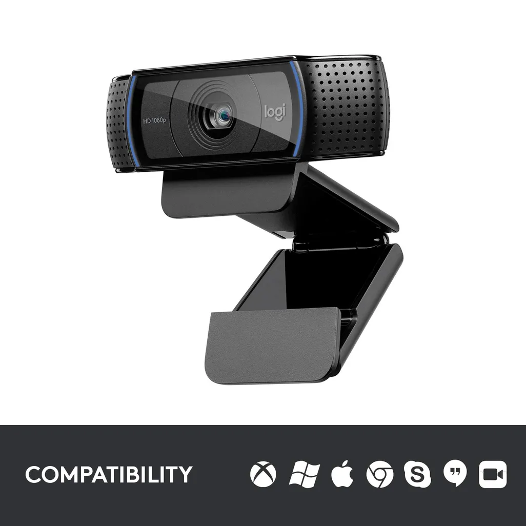 Logitech C920 HD Pro 1080p Webcam with Stereo Audio