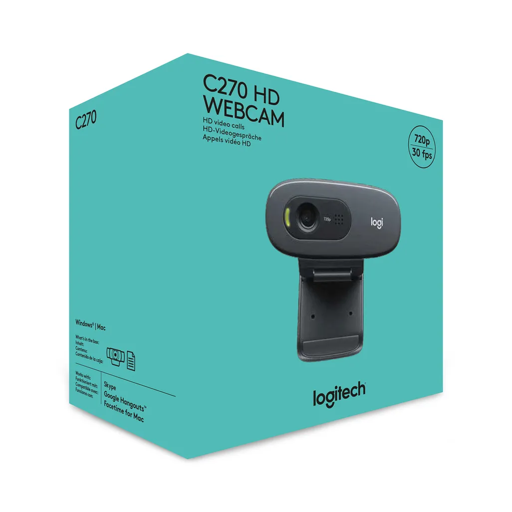 LOGITECH C270 HD 720P WEBCAM