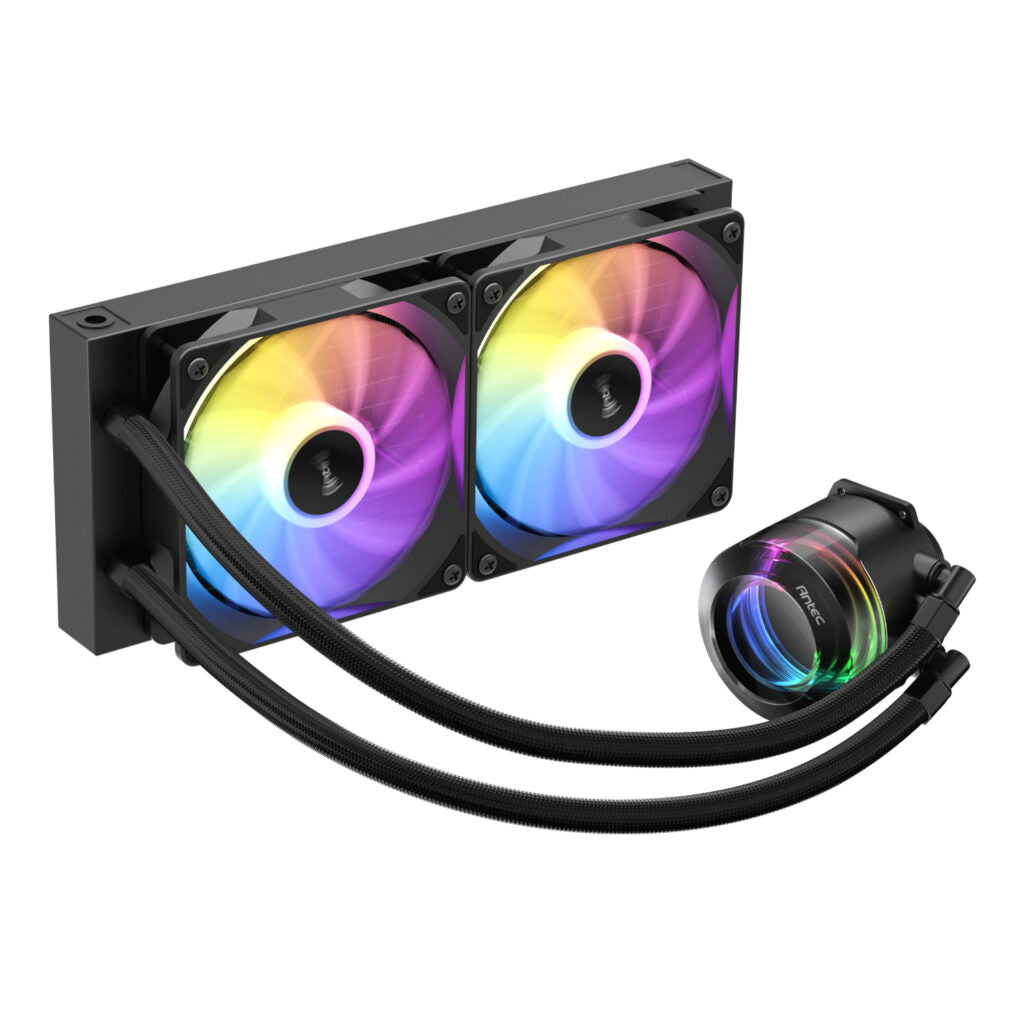Antec Vortex Lum 240 ARGB AIO Liquid CPU Cooler - Black