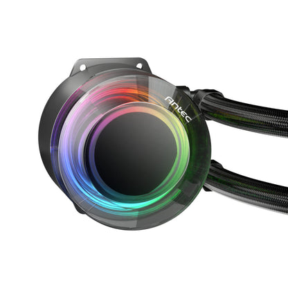 Antec Vortex Lum 240 ARGB AIO Liquid CPU Cooler - Black