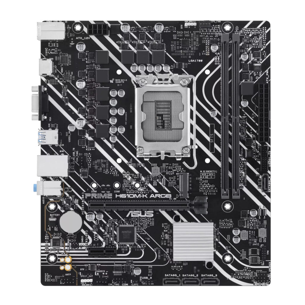 Asus Prime H610M-K ARGB Intel LGA1700 mATX Motherboard