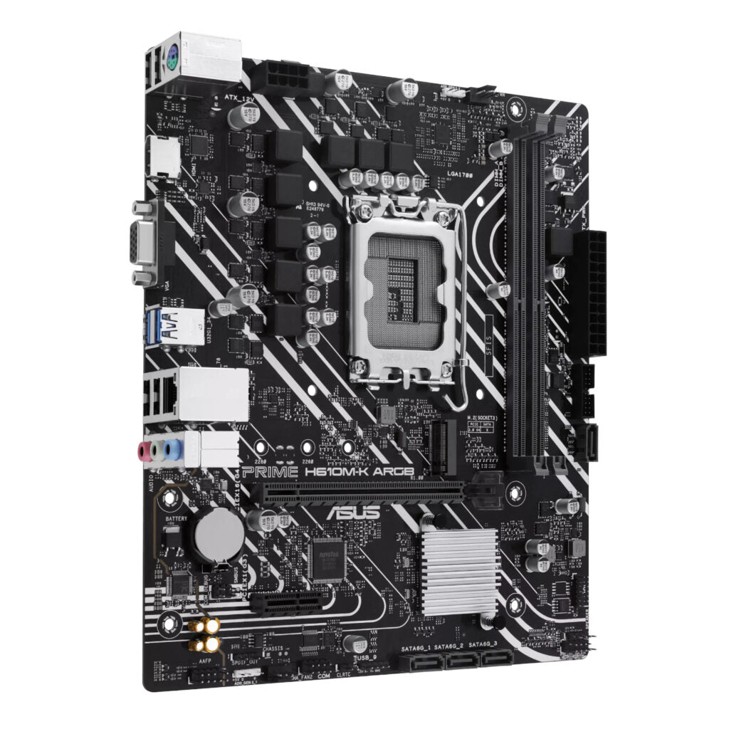 Asus Prime H610M-K ARGB Intel LGA1700 mATX Motherboard