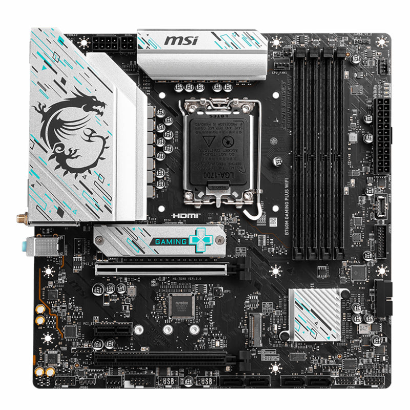 MSI B760M GAMING PLUS WiFi DDR5 Intel LGA1700 mATX Gaming Motherboard