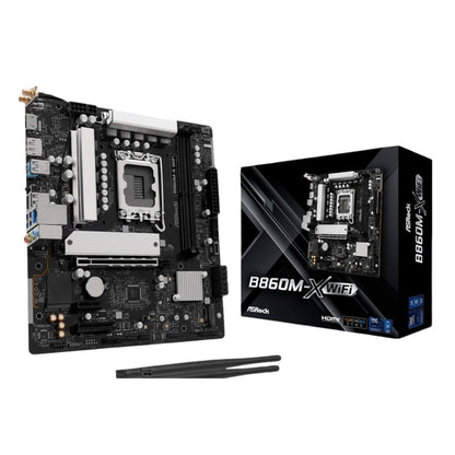 ASRock B860M-X Micro-ATX DDR5 Motherboard (PCIe 5.0, Wi-Fi 6E)