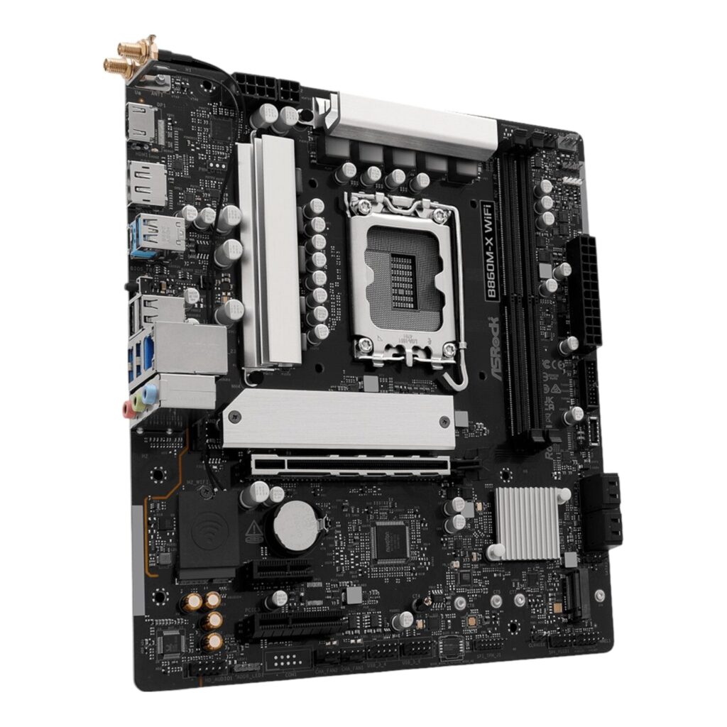 ASRock B860M-X Micro-ATX DDR5 Motherboard (PCIe 5.0, Wi-Fi 6E)