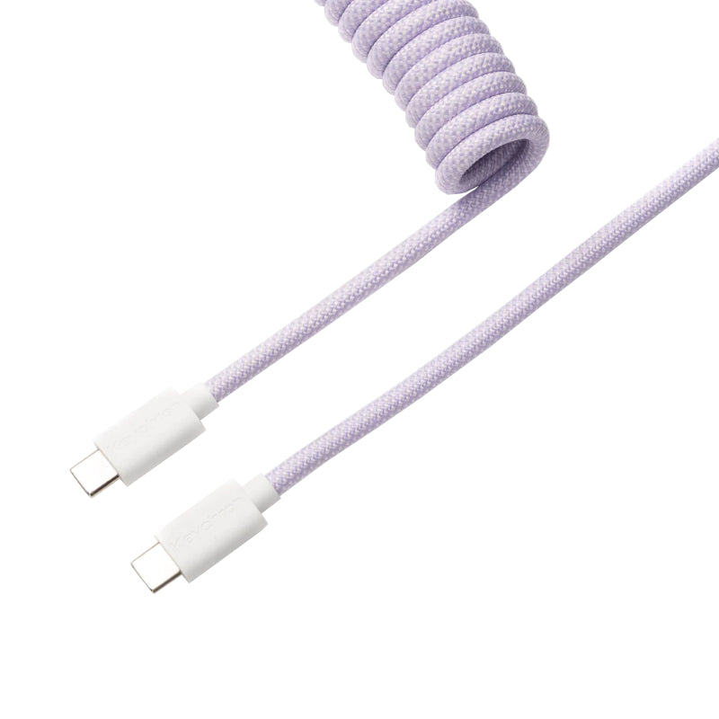 Keychron Coiled Aviator Cable - Straight - Light Purple