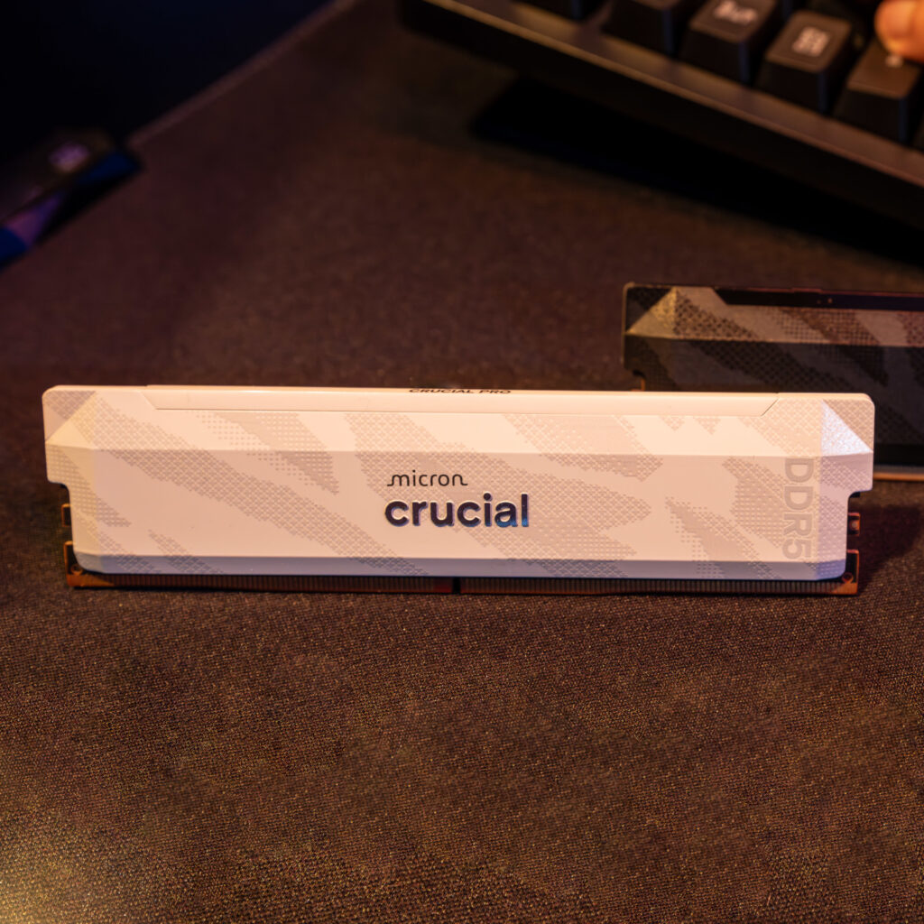 Crucial Pro 16GB 6400Mhz DDR5 Desktop OC Gaming Memory - White