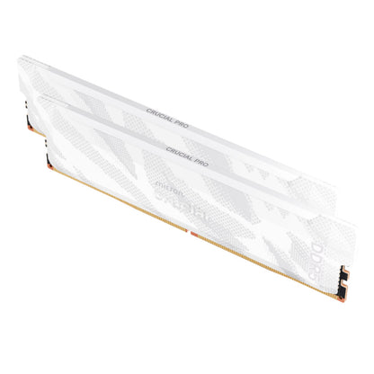 Crucial Pro Overclocking DDR5-6400 32GB Desktop Gaming Memory Kit (16GB x 2) – White