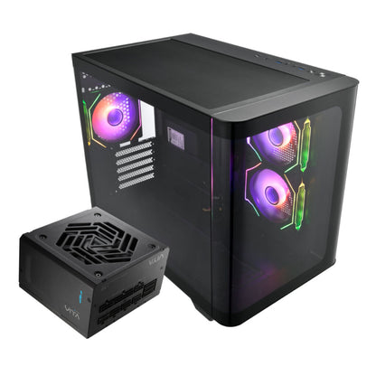 FSP S380 Micro-ATX ARGB Gaming Chassis with VITA GM 750W Power Supply Bundle