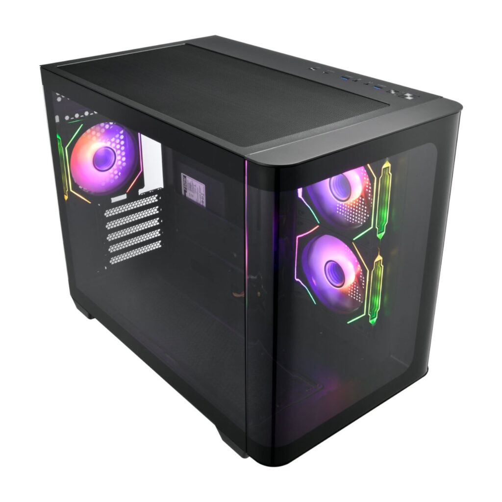 FSP S380 Micro-ATX ARGB Gaming Chassis with VITA GM 750W Power Supply Bundle