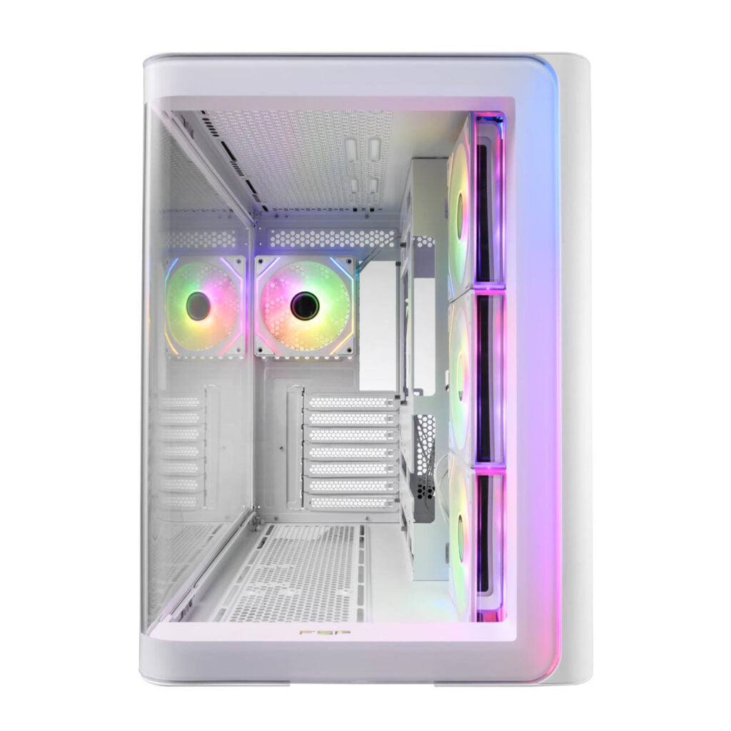 FSP M580 ARGB ATX Mid-Tower Gaming Chassis - White