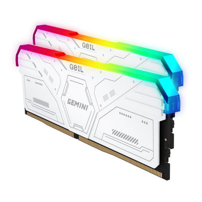 GeiL Gemini RGB 32GB KIT(2X16GB) 6000MHz DDR5 Desktop Gaming Memory - White