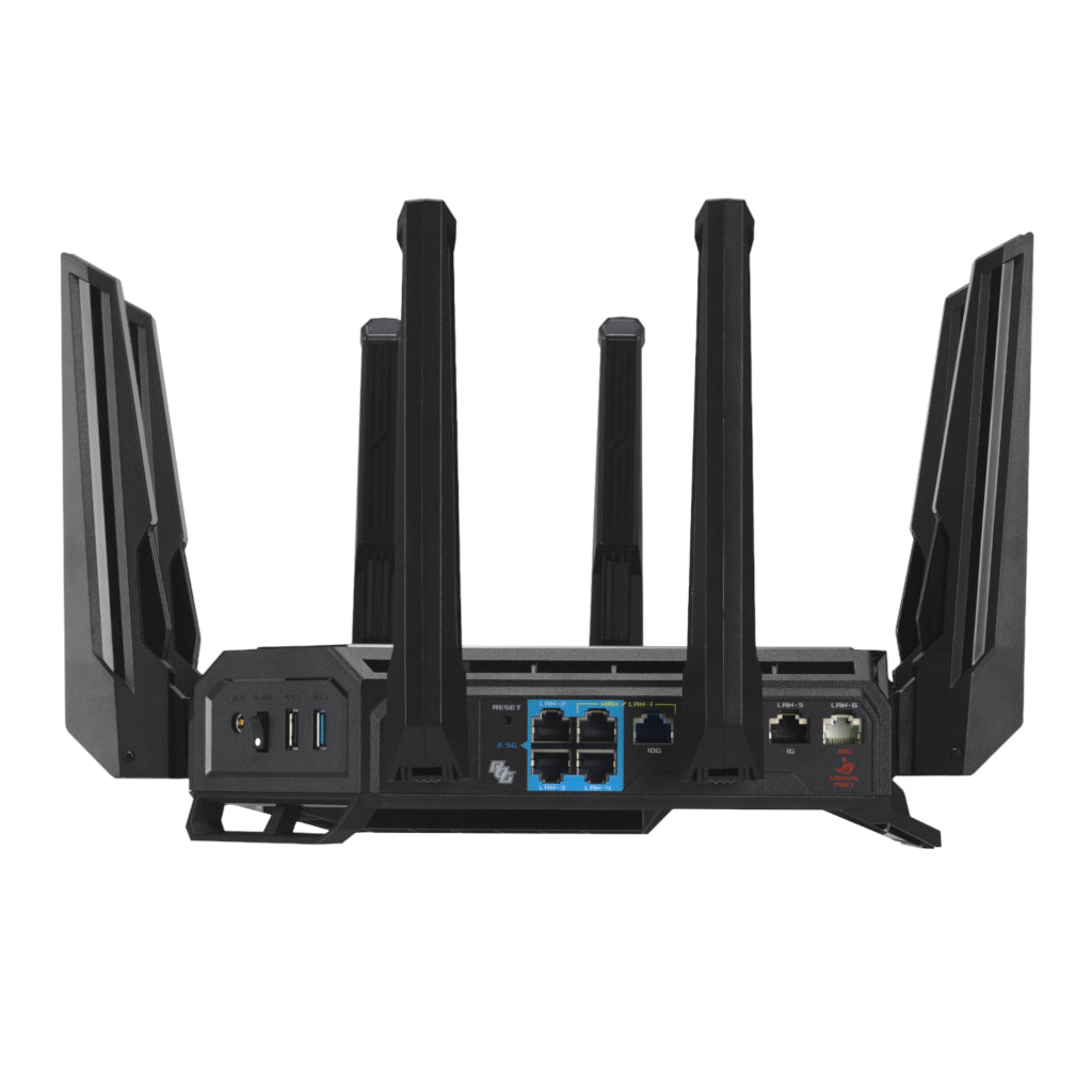 ASUS ROG Rapture BE19000 Wi-Fi 7 Tri-Band Gaming Router with Dual 10G Ports
