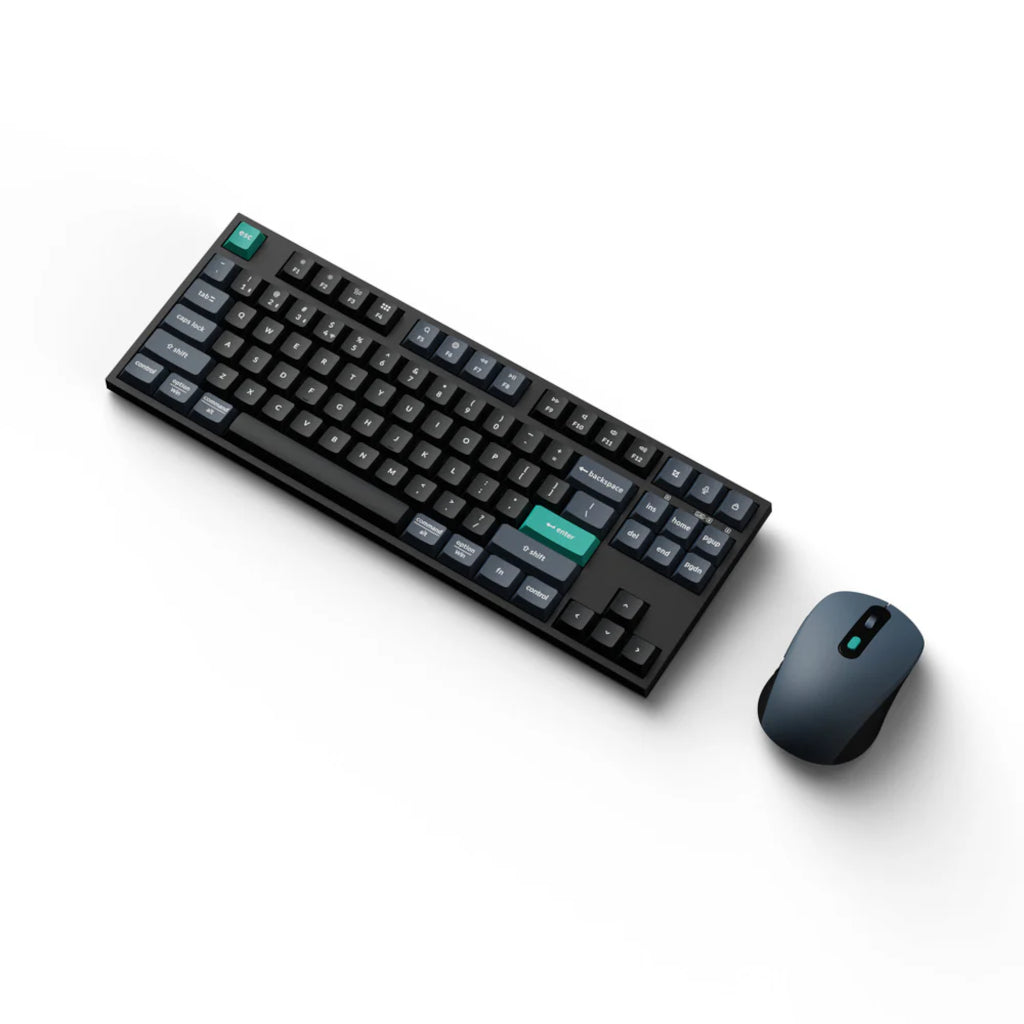 Keychron B33 80% TKL Wireless Keyboard and Mouse Combo - Black/Green
