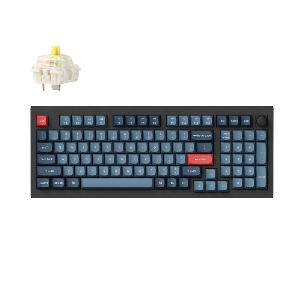 Keychron V5 Max Custom Wireless Keyboard - Banana Switch