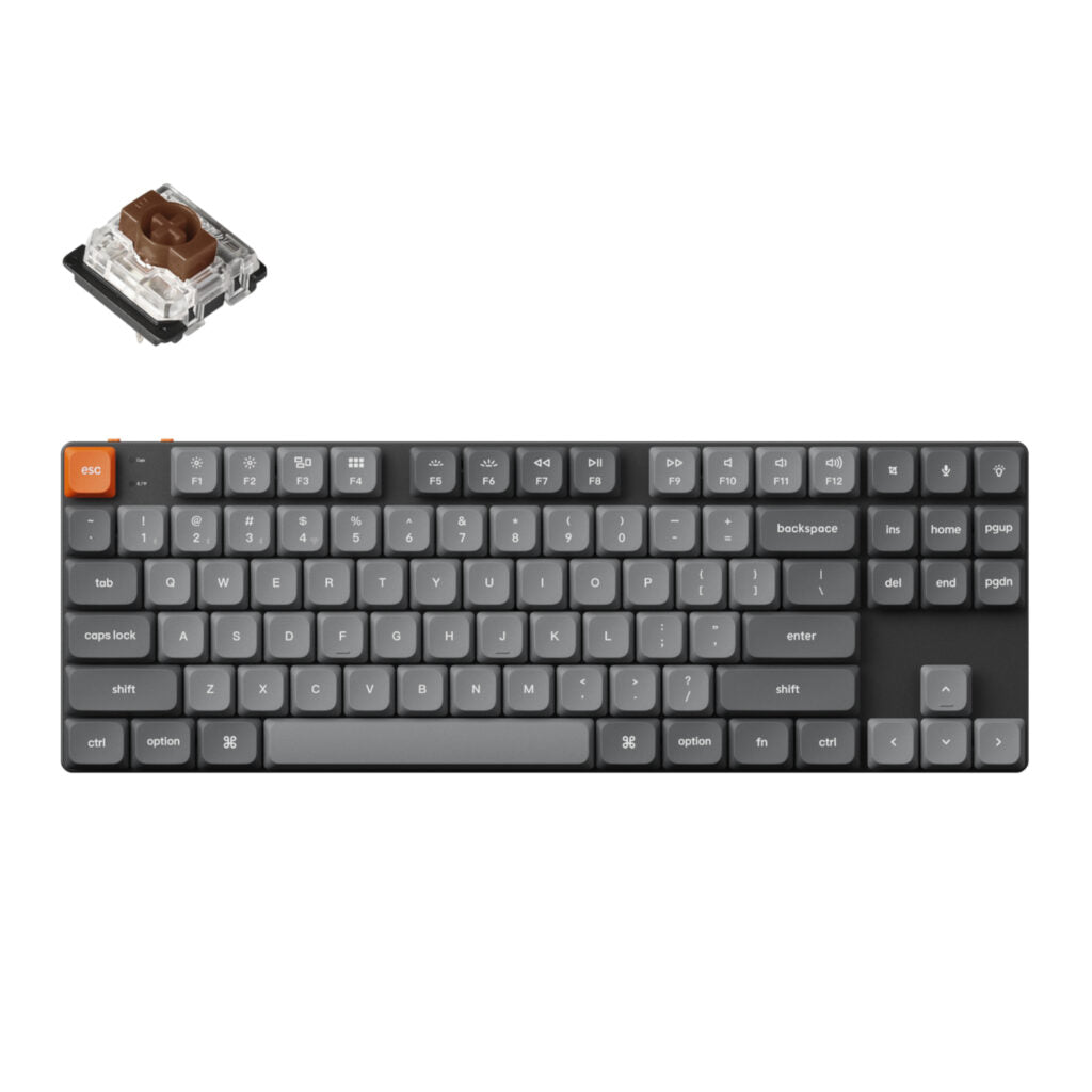 Keychron K1 Max QMK/VIA 80% Custom Wireless Mechanical Keyboard - Brown Switches