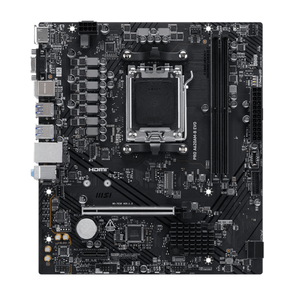 MSI PRO A620AM-B EVO AM5 mATX Motherboard