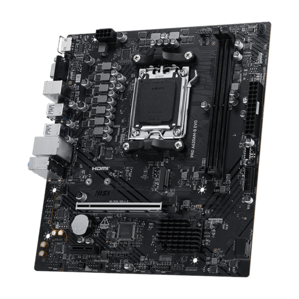 MSI PRO A620AM-B EVO AM5 mATX Motherboard