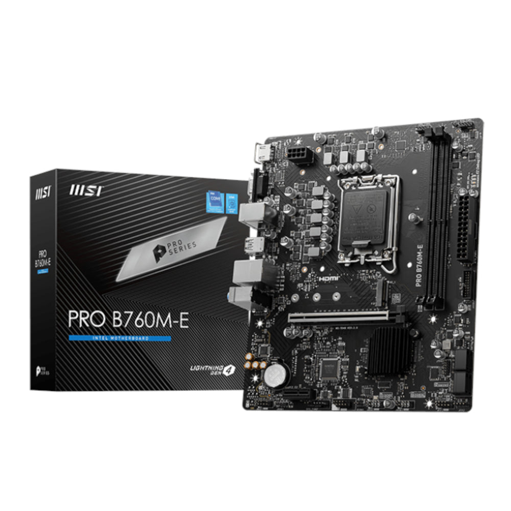 MSI B760M-E PRO DDR5 LGA1700 mATX Motherboard