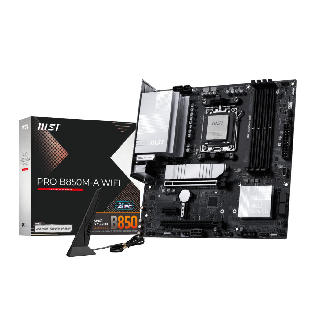 MSI PRO B850M-A WiFi AM5 DDR5 mATX Motherboard