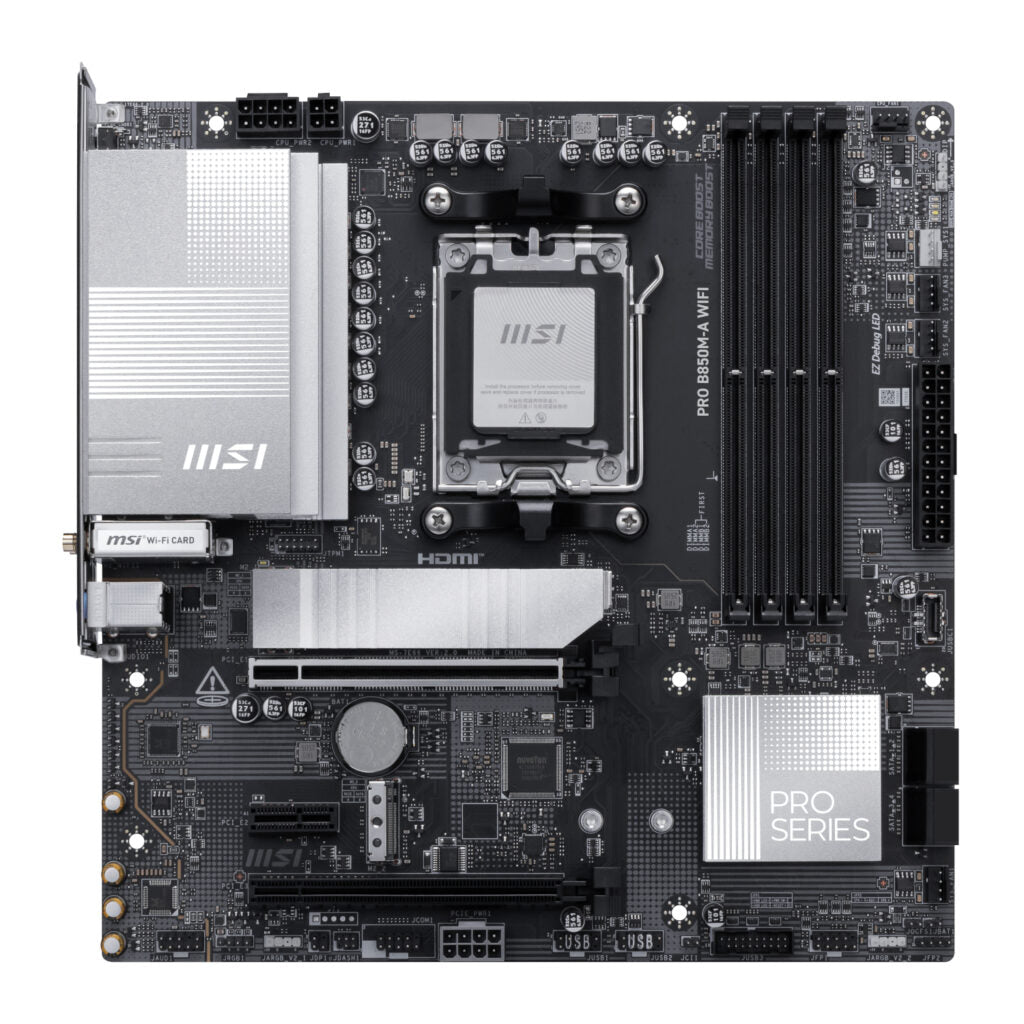 MSI PRO B850M-A WiFi AM5 DDR5 mATX Motherboard