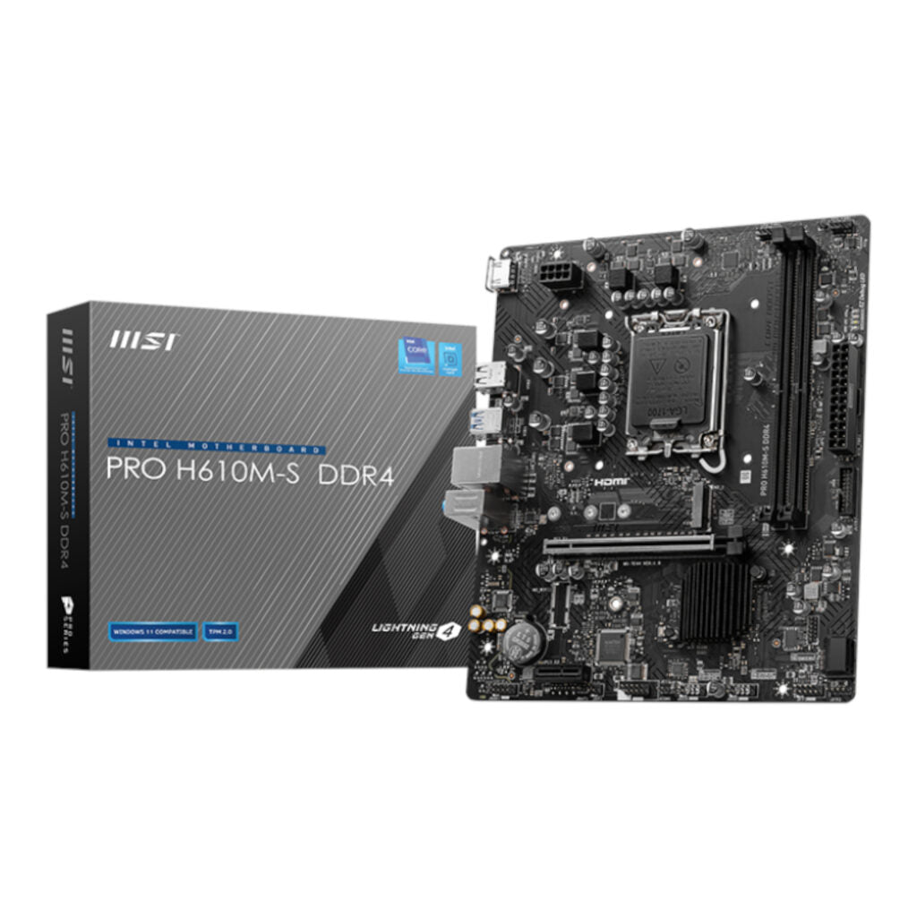 MSI H610M-S PRO LGA1700 mATX DDR4 Motherboard