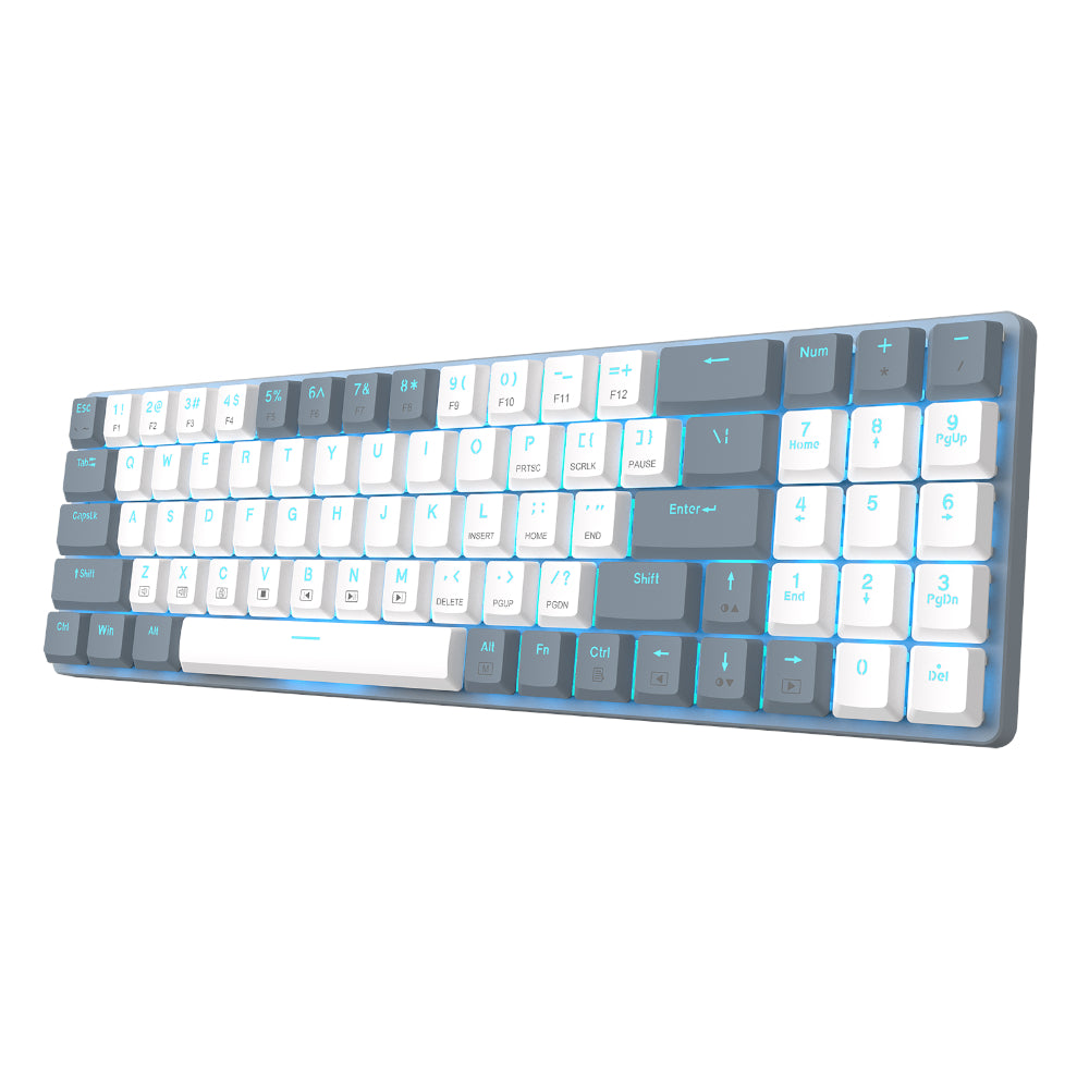 Redragon BS8772 Wireless Keyboard and Mouse Combo - Grey/White