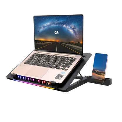 Redragon Dual USB 5-Fan RGB Gaming Notebook Stand