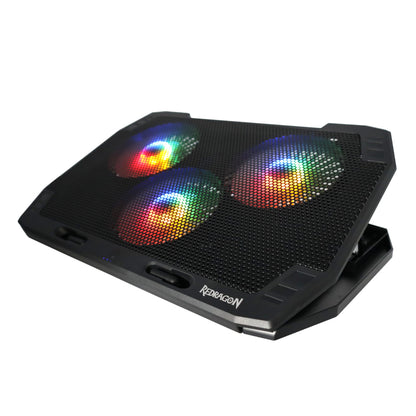 Redragon Dual USB 3-Fan RGB Gaming Notebook Stand
