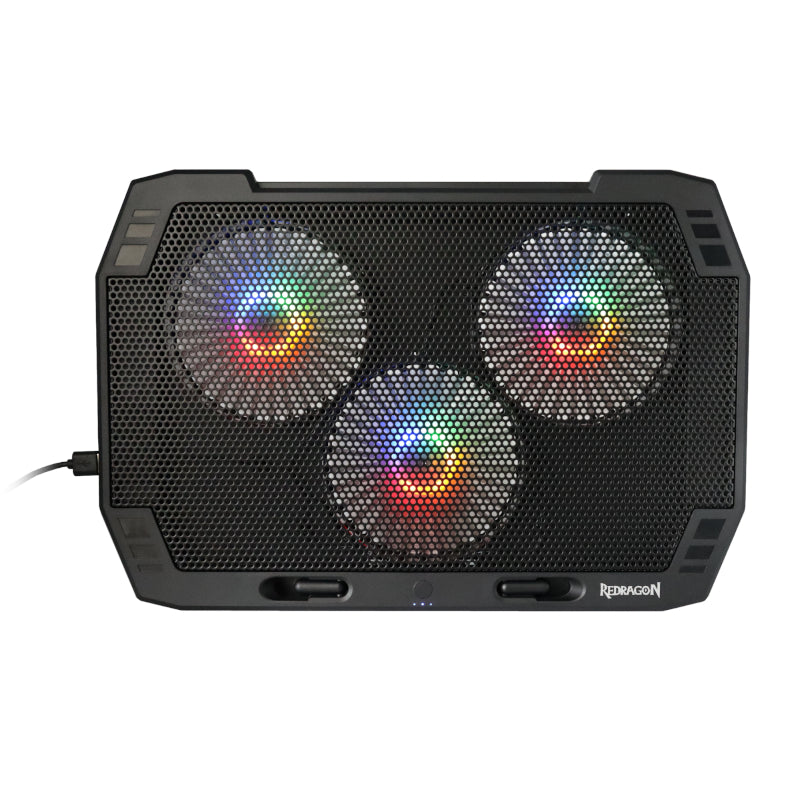 Redragon Dual USB 3-Fan RGB Gaming Notebook Stand