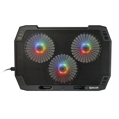 Redragon Dual USB 3-Fan RGB Gaming Notebook Stand