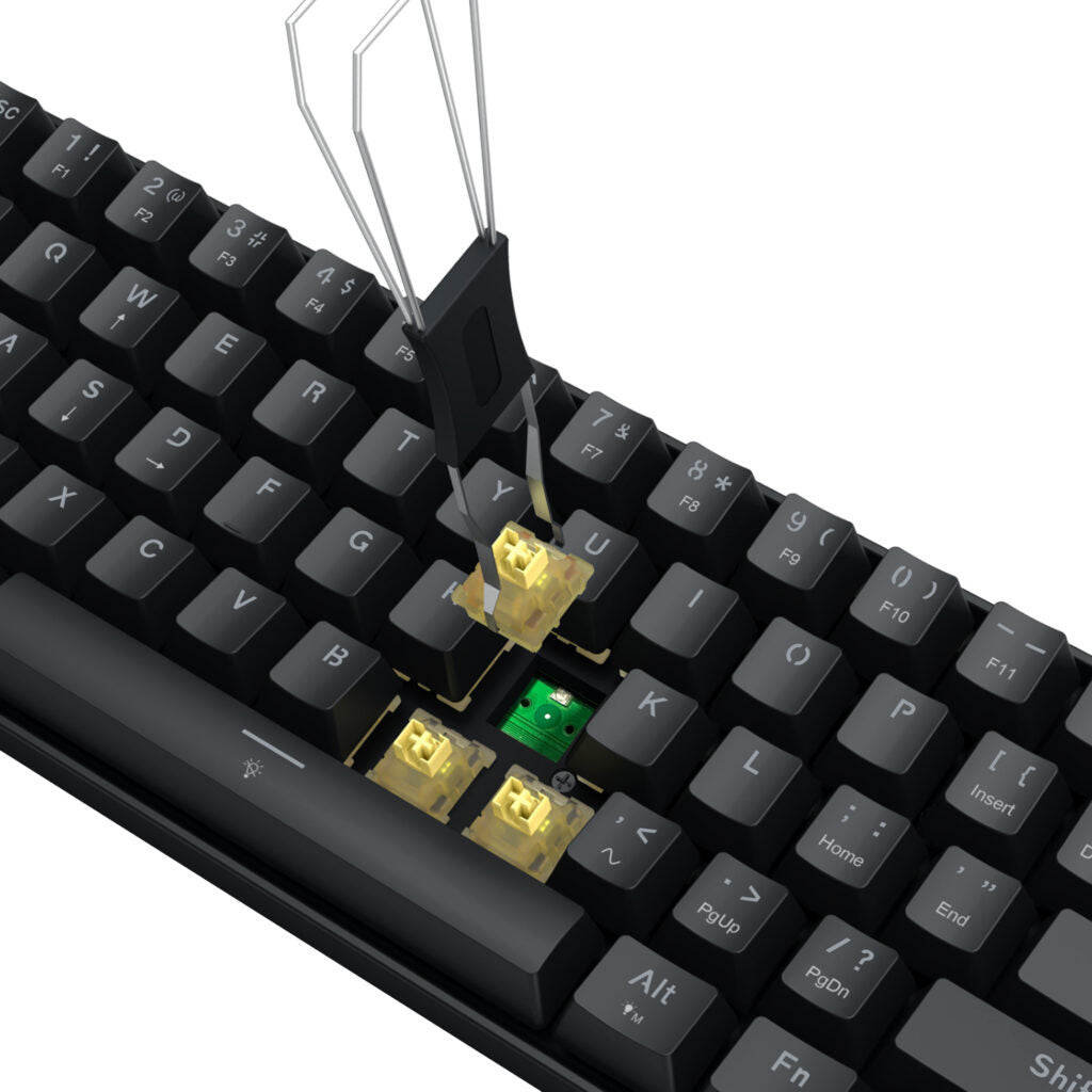 Redragon FIZZ Magnetic Plus 60% RGB Gaming Keyboard - Black