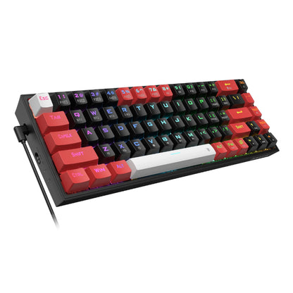 Redragon Castor Pro 68-Key RGB Wireless Bluetooth Mechanical Gaming Keyboard - Black/Red