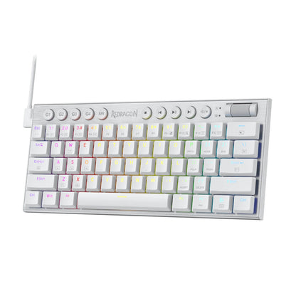 Redragon K632 Horus Mini 60% RGB Wired Gaming Keyboard - White