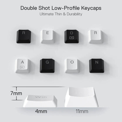 Redragon K632 Horus Mini 60% RGB Wired Gaming Keyboard - White