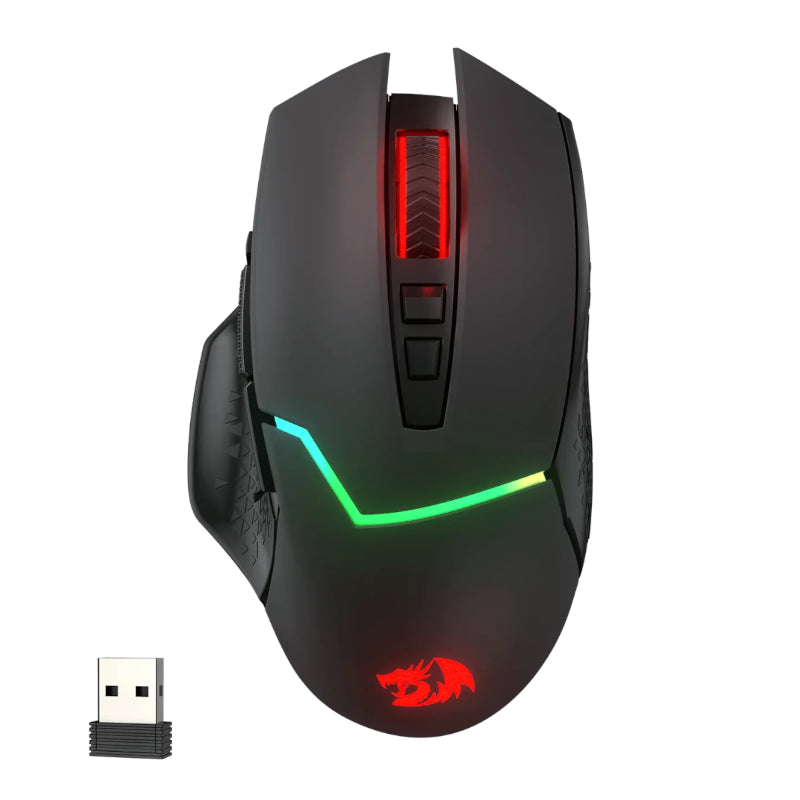 Redragon Mirage Pro 8000 DPI RGB Wireless Gaming Mouse - Black