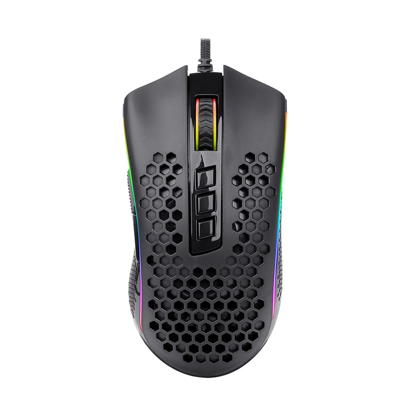Redragon Storm 12400 DPI RGB Lightweight Gaming Mouse - Black