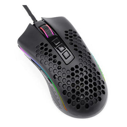 Redragon Storm 12400 DPI RGB Lightweight Gaming Mouse - Black