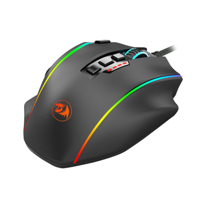 REDRAGON PERDICTION 4 12400DPI RGB MMO Ergo Gaming Mouse - Black