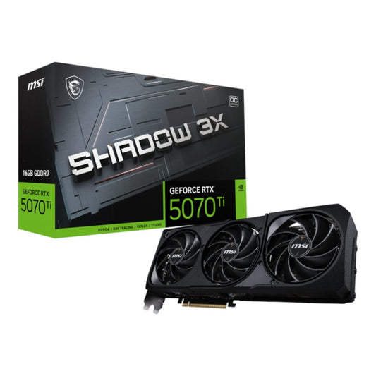 MSI GeForce RTX 5070 Ti 16GB GDDR7 SHADOW 3X OC Graphics Card